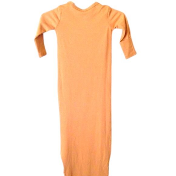 Marlowe & Co. Organic Cotton Knotted Gown 0-3 Months - Picture 3 of 5